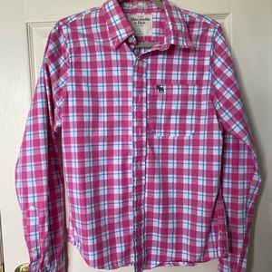Abercrombie & Fitch muscle fit plaid shirt